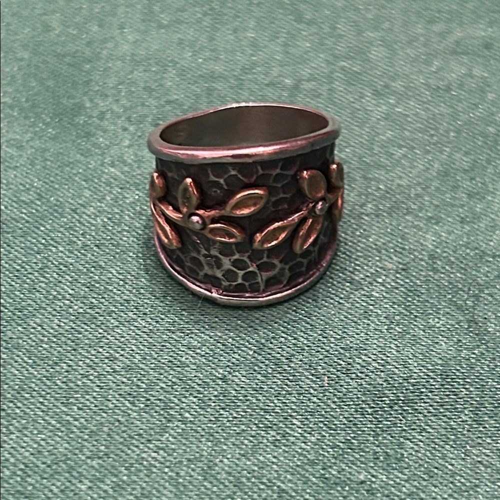 NWT Grace & Heart Sterling/Brass Ring